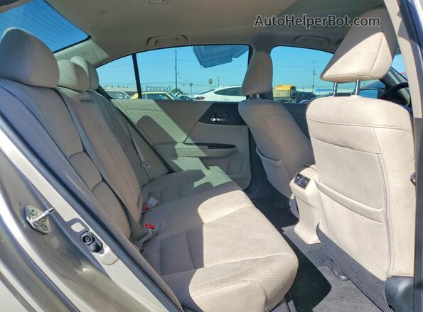 1HGCR2F79GA245324 2016 HONDA ACCORD Tan Вид задніх сидінь
