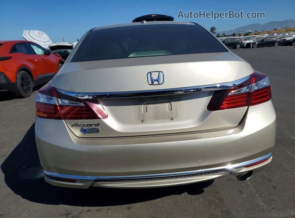 1HGCR2F79GA245324 2016 HONDA ACCORD Tan Вид ззаду