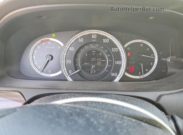 1HGCR2F79GA245324 2016 HONDA ACCORD Tan Вид щитка приладів
