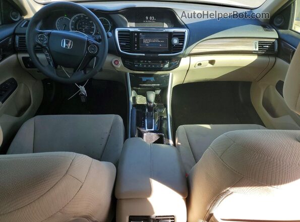 1HGCR2F79GA245324 2016 HONDA ACCORD Tan Вид панелі приладів