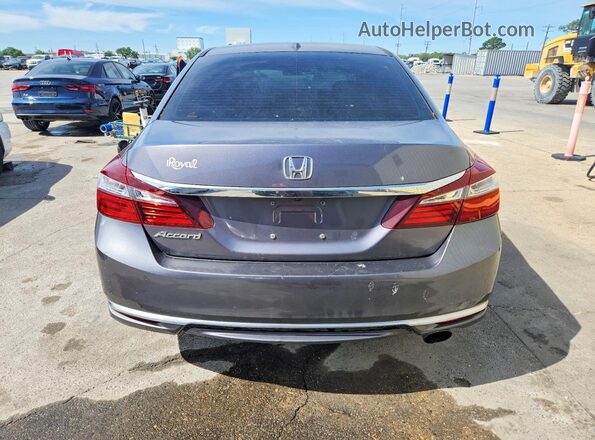 1HGCR2F7XGA128853 2016 HONDA ACCORD Gray Rear view