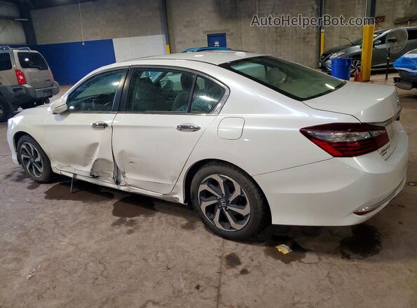 1HGCR2F7XHA296140 2017 HONDA ACCORD White Rear left
