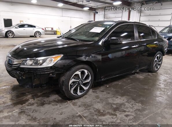 1HGCR2F80GA003997 2016 HONDA ACCORD Black Передня ліва чверть