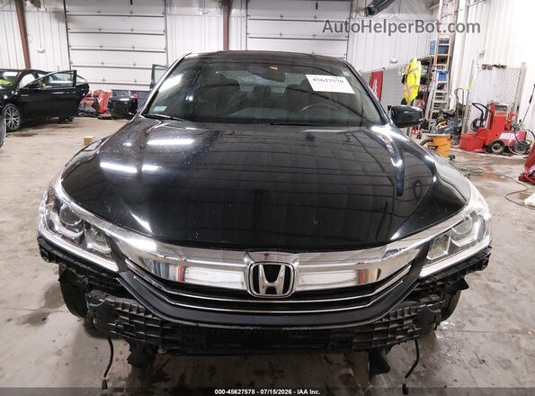 1HGCR2F80GA003997 2016 HONDA ACCORD Black Вид задньої частини салону