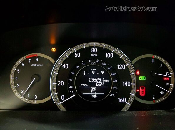 1HGCR2F80GA245253 2016 HONDA ACCORD White ხელსაწყოთა პანელის ხედი