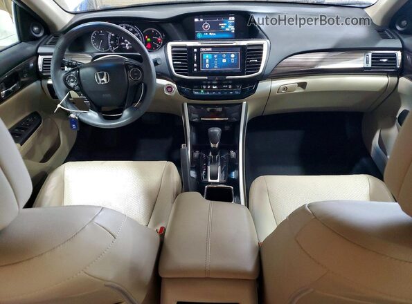 1HGCR2F80GA245253 2016 HONDA ACCORD White წინა პანელის ხედი