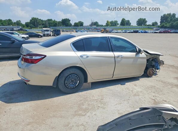 1HGCR2F80HA101347 2017 HONDA ACCORD Beige Trasero derecho