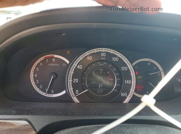 1HGCR2F80HA101347 2017 HONDA ACCORD Beige Vista del cuadro de instrumentos
