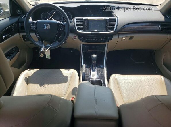1HGCR2F80HA101347 2017 HONDA ACCORD Beige Vista del salpicadero