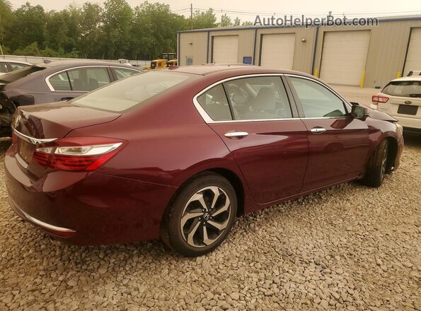 1HGCR2F80HA105589 2017 HONDA ACCORD Burgundy Tył prawy