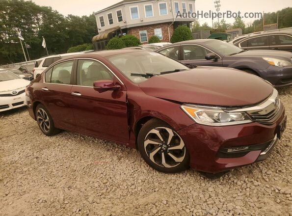 1HGCR2F80HA105589 2017 HONDA ACCORD Burgundy Przód prawy