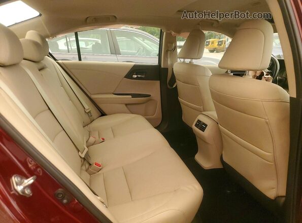 1HGCR2F80HA105589 2017 HONDA ACCORD Burgundy Widok tylnych siedzeń
