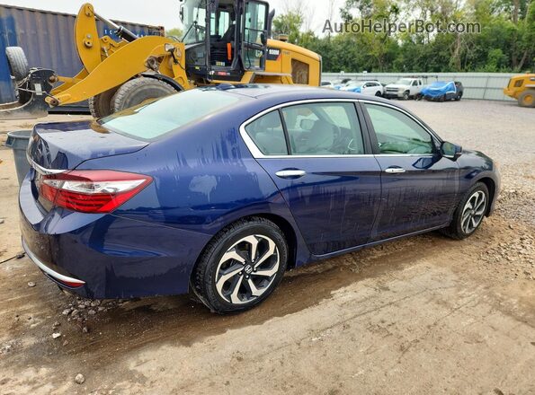 1HGCR2F80HA225019 2017 HONDA ACCORD Blue Trasero derecho