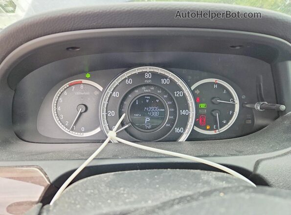 1HGCR2F80HA225019 2017 HONDA ACCORD Blue Vista del cuadro de instrumentos