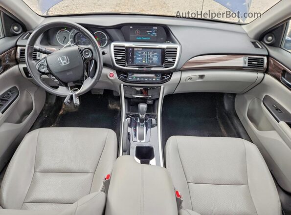1HGCR2F80HA225019 2017 HONDA ACCORD Blue Vista del salpicadero