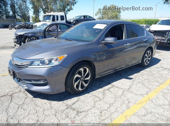1HGCR2F81GA104692 2016 HONDA ACCORD Black Передня ліва чверть