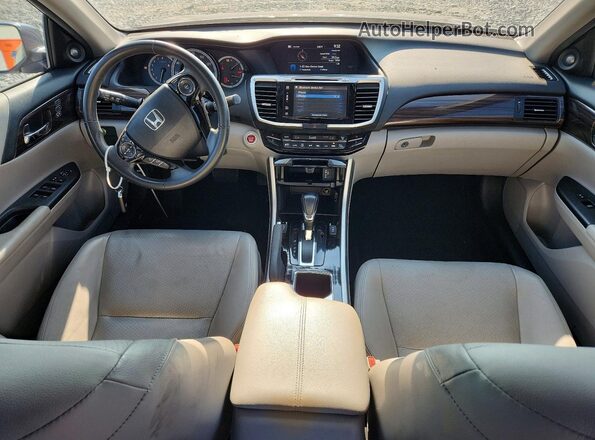 1HGCR2F81GA145209 2016 HONDA ACCORD Charcoal Dashboard view