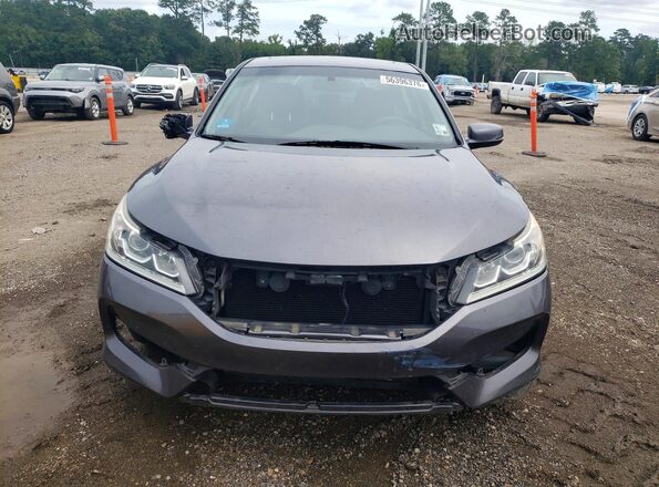 1HGCR2F81HA024407 2017 HONDA ACCORD Gray Front view