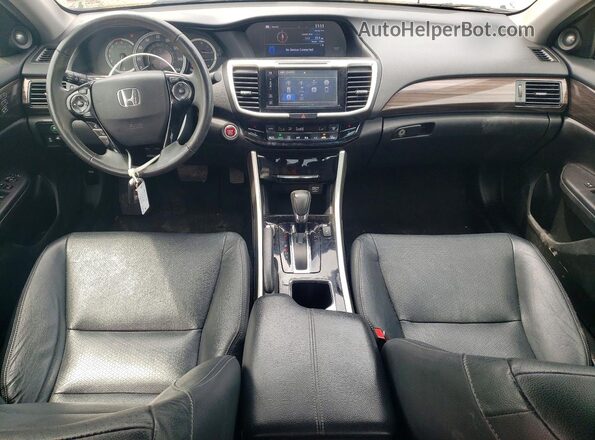 1HGCR2F81HA024407 2017 HONDA ACCORD Gray Dashboard view