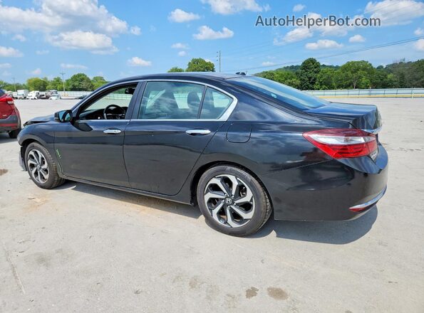 1HGCR2F81HA069945 2017 HONDA ACCORD Black Rear left