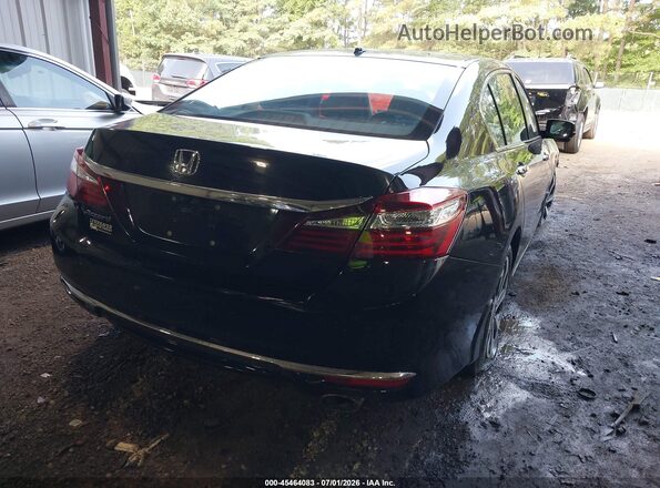 1HGCR2F81HA133398 2017 HONDA ACCORD Black Tył prawy