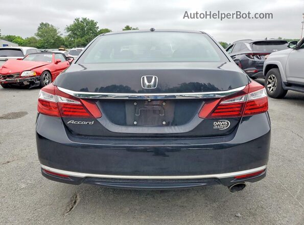 1HGCR2F81HA161265 2017 HONDA ACCORD Black Rear view