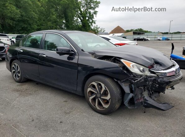 1HGCR2F81HA161265 2017 HONDA ACCORD Black Front right