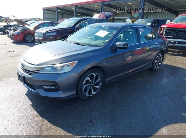 1HGCR2F82GA119962 2016 HONDA ACCORD Gray Vista tres cuartos delantera izquierda