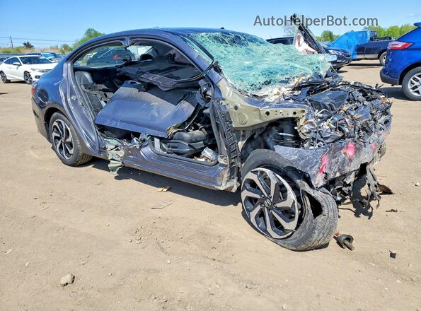 1HGCR2F82HA100345 2017 HONDA ACCORD Серый Передняя правая четверть