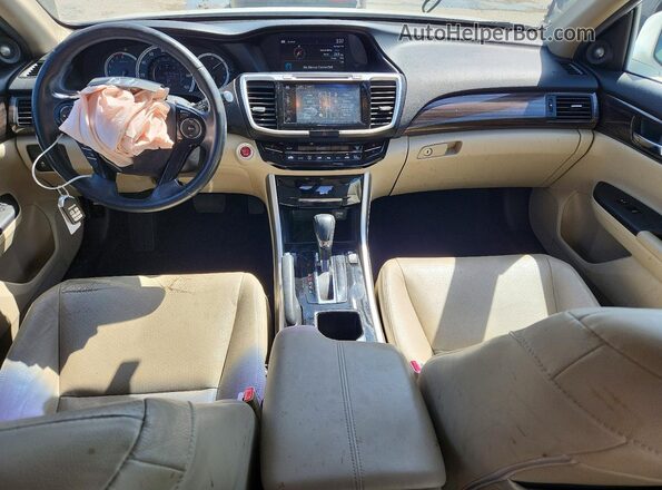 1HGCR2F83GA044821 2016 HONDA ACCORD White Dashboard view