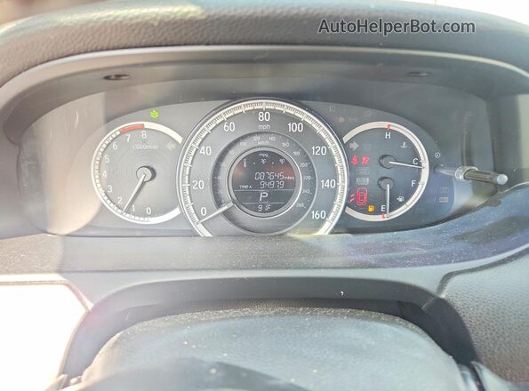 1HGCR2F83GA044821 2016 HONDA ACCORD White Instrument cluster view