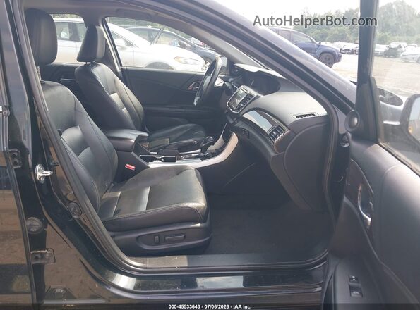1HGCR2F83GA091587 2016 HONDA ACCORD Black Front interior view