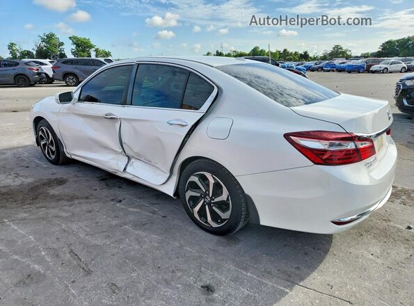 1HGCR2F83GA187381 2016 HONDA ACCORD White Rear left