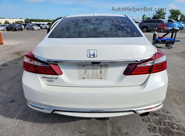 1HGCR2F83GA187381 2016 HONDA ACCORD White Rear view