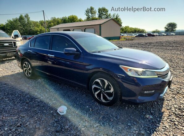 1HGCR2F83HA090019 2017 HONDA ACCORD Blue Առջևի աջ