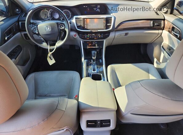 1HGCR2F83HA090019 2017 HONDA ACCORD Blue Առջևի վահանակի տեսք
