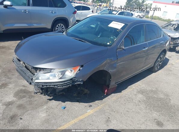 1HGCR2F83HA145343 2017 HONDA ACCORD Gray წინა მარცხენა ხედი სამი მეოთხედიდან