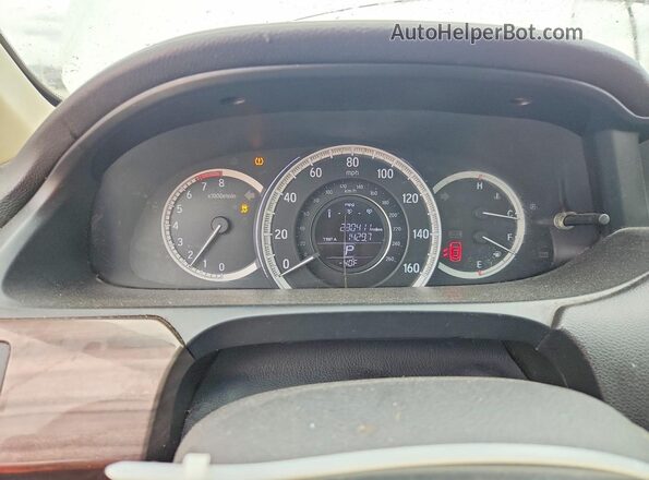 1HGCR2F84GA045458 2016 HONDA ACCORD White Vista del cuadro de instrumentos