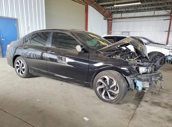 1HGCR2F84GA065872 2016 HONDA ACCORD Black Przód prawy