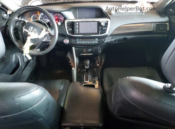 1HGCR2F84GA065872 2016 HONDA ACCORD Black Widok deski rozdzielczej