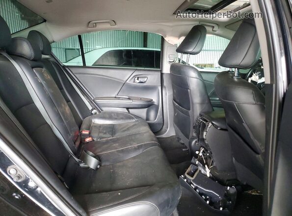 1HGCR2F84GA065872 2016 HONDA ACCORD Black Widok tylnych siedzeń