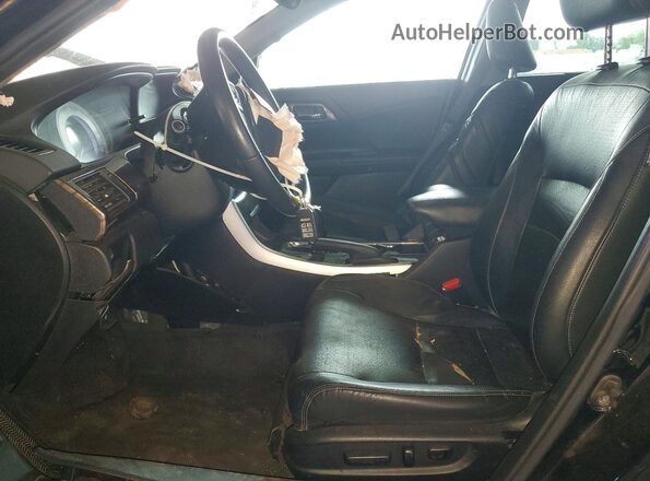 1HGCR2F84GA065872 2016 HONDA ACCORD Black Widok wnętrza z przodu