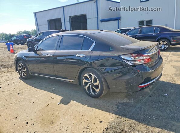 1HGCR2F84GA075446 2016 HONDA ACCORD Черный Задняя левая четверть