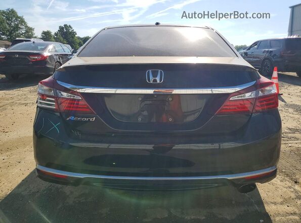 1HGCR2F84GA075446 2016 HONDA ACCORD Черный Вид сзади