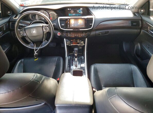 1HGCR2F84GA075446 2016 HONDA ACCORD Черный Вид панели приборов