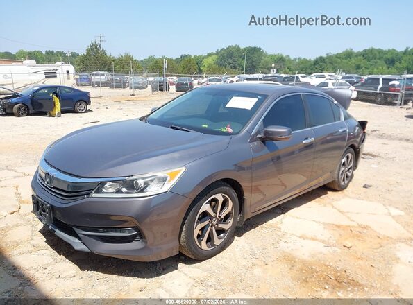 1HGCR2F84GA112821 2016 HONDA ACCORD Gray Vista tres cuartos delantera izquierda