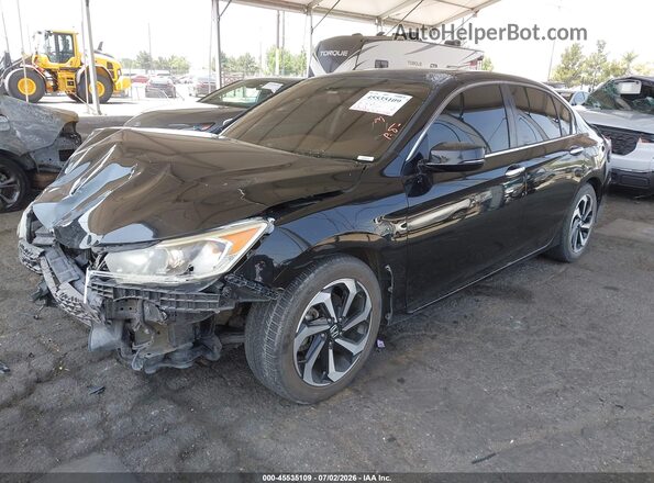 1HGCR2F84GA173909 2016 HONDA ACCORD Black Передня ліва чверть