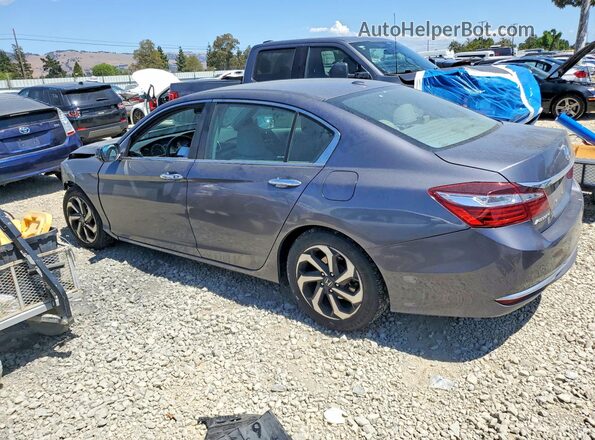 1HGCR2F84GA177460 2016 HONDA ACCORD Gray Rear left