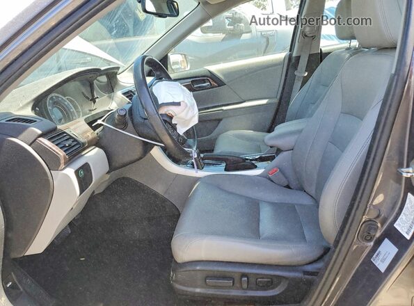 1HGCR2F84GA177460 2016 HONDA ACCORD Gray Front interior view