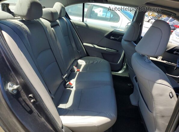 1HGCR2F84GA177460 2016 HONDA ACCORD Gray Rear seats view